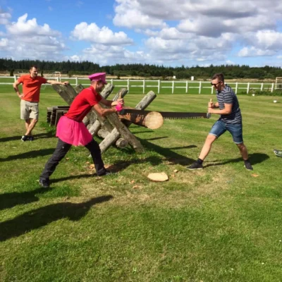 Langsavning og hesteskokast